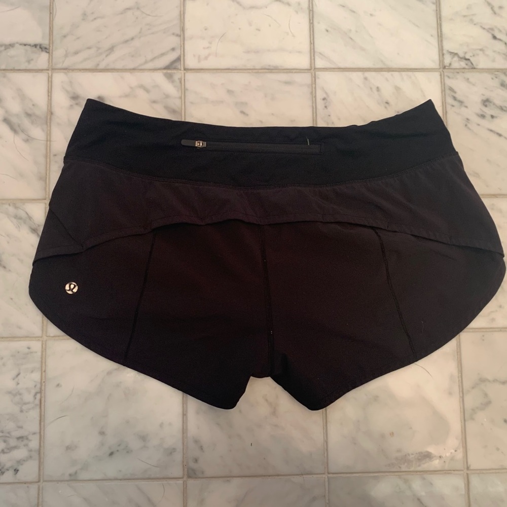 Black Lululemon speed up shorts black